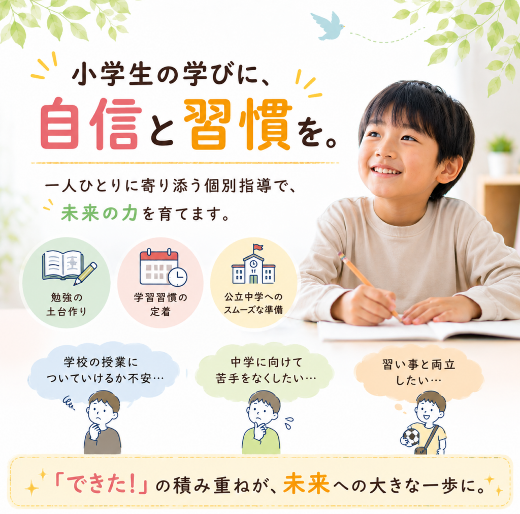 小学生の学びに自信と習慣を。